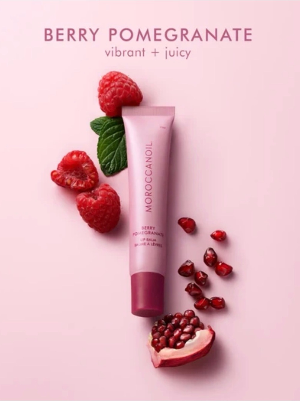 Moroccanoil Berry Pomegranate Sheer Tint Lip Balm - Berry Pink